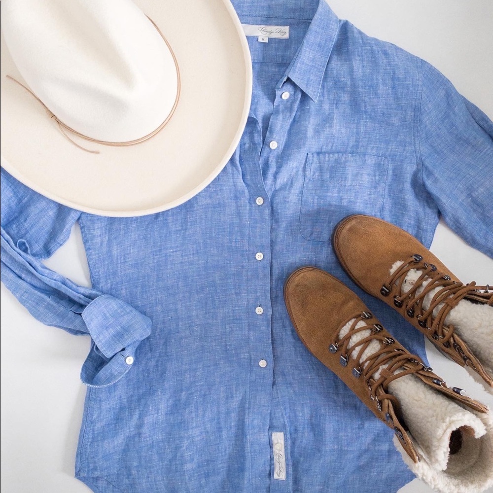 100% Linen Button-Up